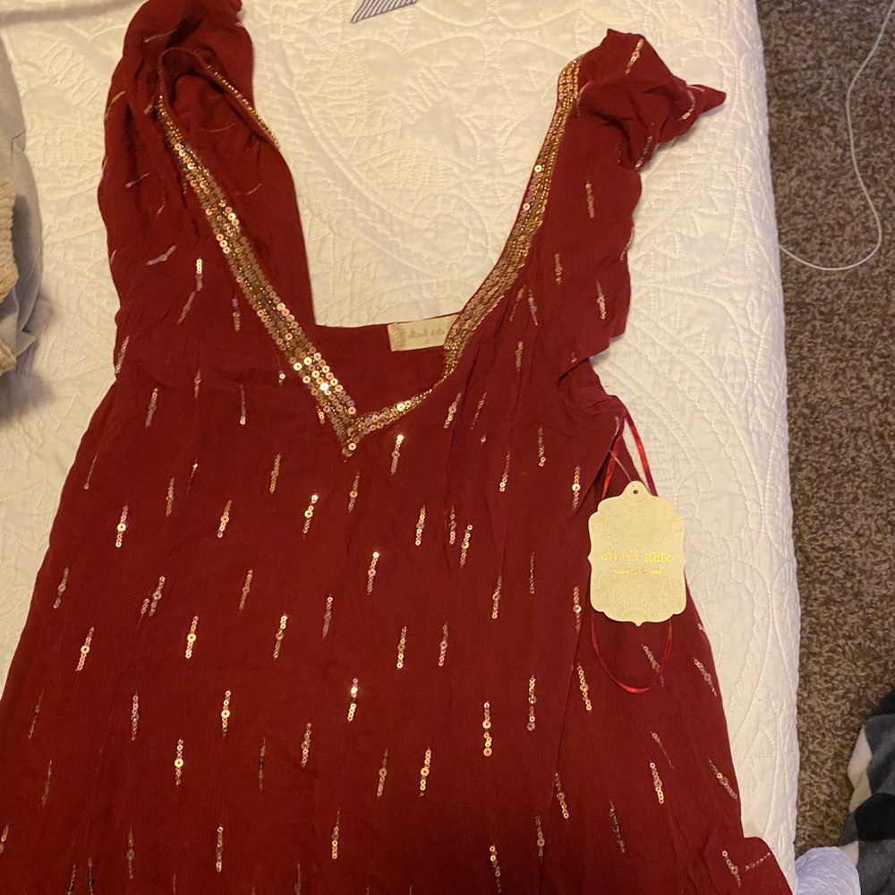 Altar’d state red sequin dress NWT